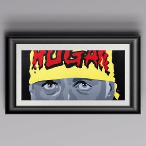HULK HOGAN - &quot;Hulk&quot; Poster print of original painting - 3 sizes