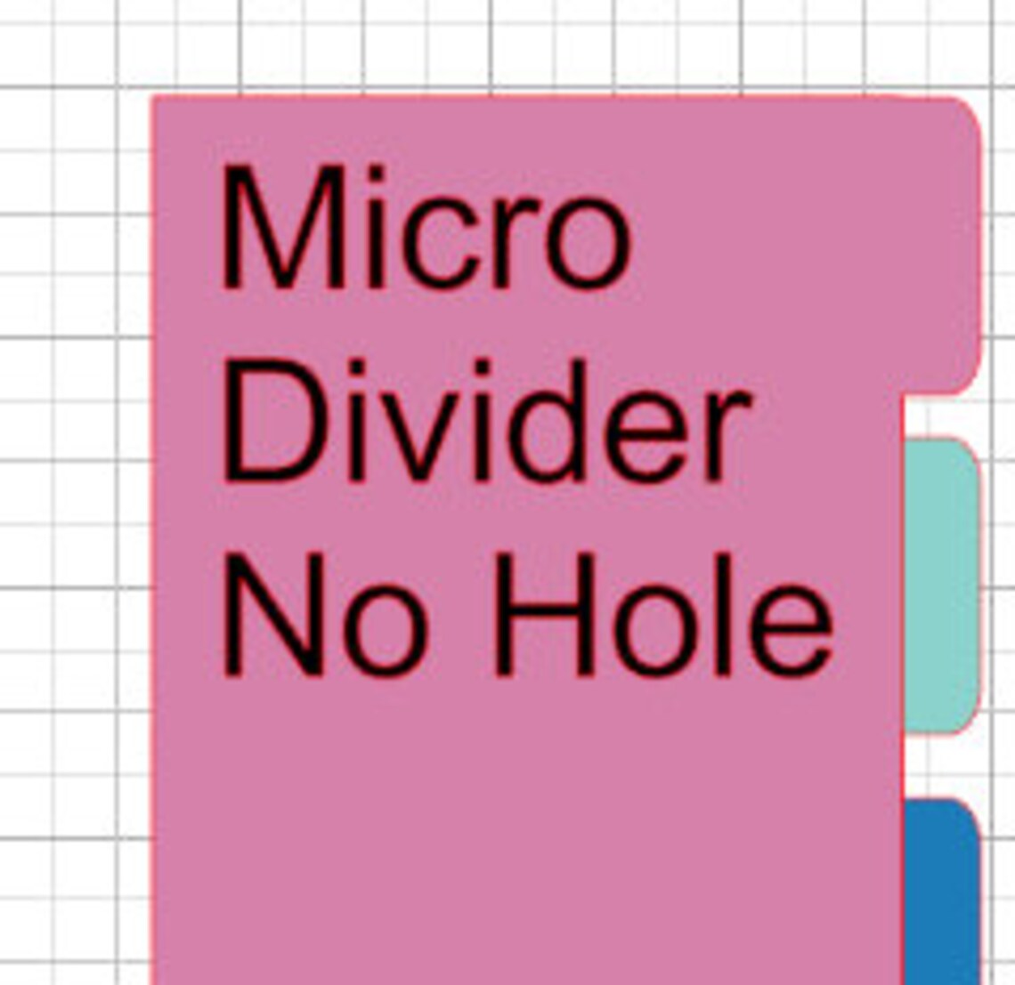 Happy Planner Micro Sized Dividers No Holes SVG - Etsy