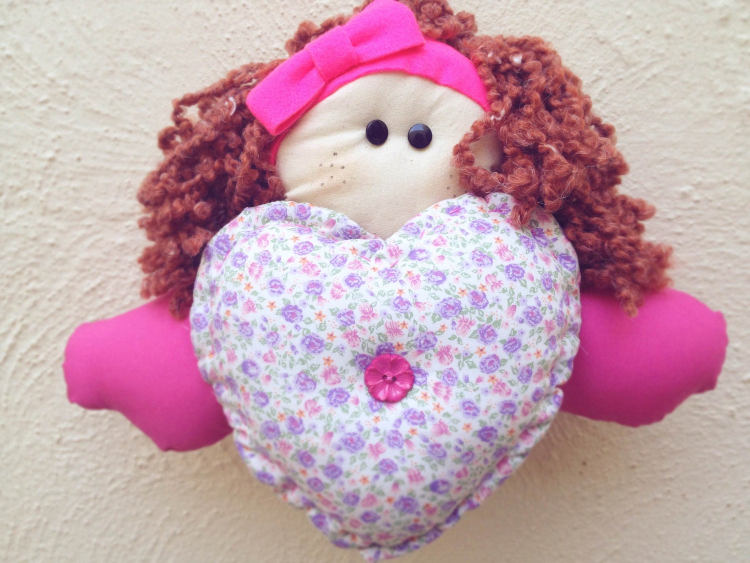 An Irresistible Decorative Rag Doll With a Difference. Etsy
