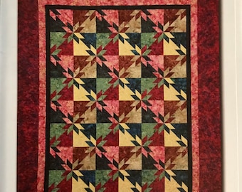 Hunter’s Star Simplified quilt pattern by Debby Maddy for Calico Carriage Quilt Designs-free shipping