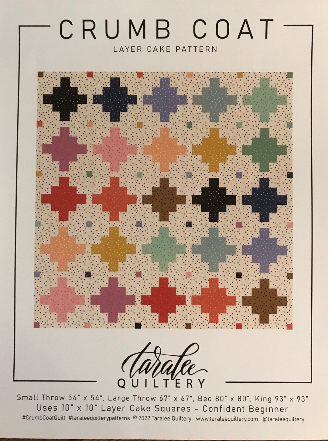 Crumb Coat Quilt Pattern From Taralee Quilteryfree Shipping Etsy