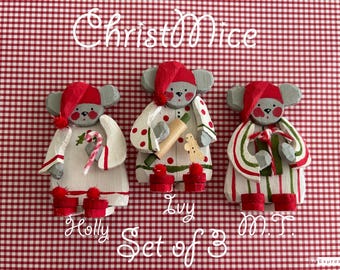 ChristMice…Set of 3