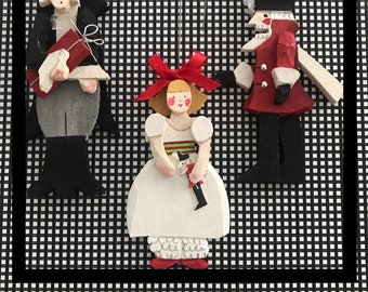 Nutcracker Ornaments-  Complete 12 piece set for *320Dollars  See the other Nutcracker listing for individual pieces-*30 per figure