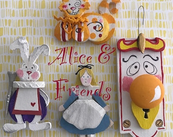 Alice & Friends Ornaments-Complete Set of 12 *320 Dollars-See other Alice listing for individual pieces-*30 dollars per ornament