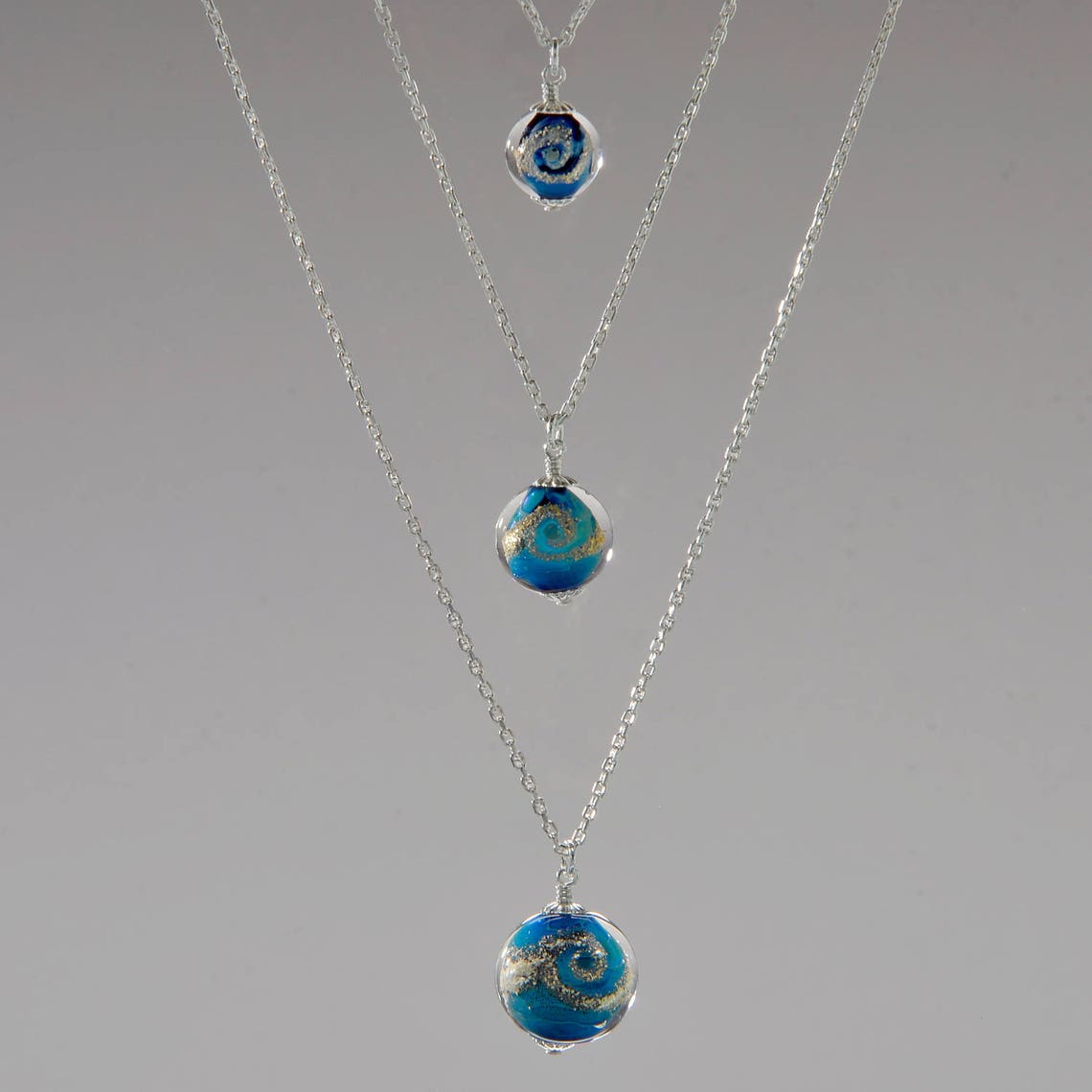 Cremation Ash Bead Round Glass Bead Keepsake Touchstone Etsy