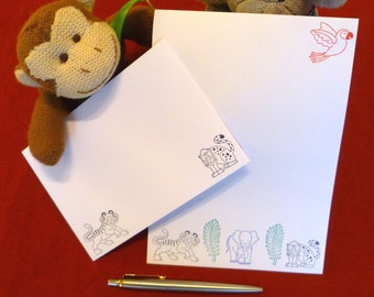 Jungle Stationery Set - Stationery Paper - Stationery Set - Writing Paper - Writing Paper Stationery - Animal Paper