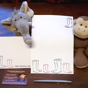 Bootiful Day Papel de papel de papel de escritura con sobres premium a juego - Juego de escritura de cartas familiares - lindo regalo