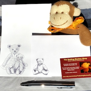 Vintage Teddies Briefpapier Set - Teddy Writing Paper met bijpassende premium enveloppen - Teddy Letter Writing Set - Nostalgie Cadeau
