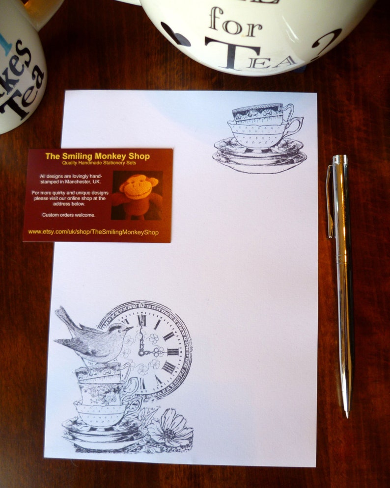 Time for Tea Stationery Set Afternoon Tea Writing Paper With Etsy