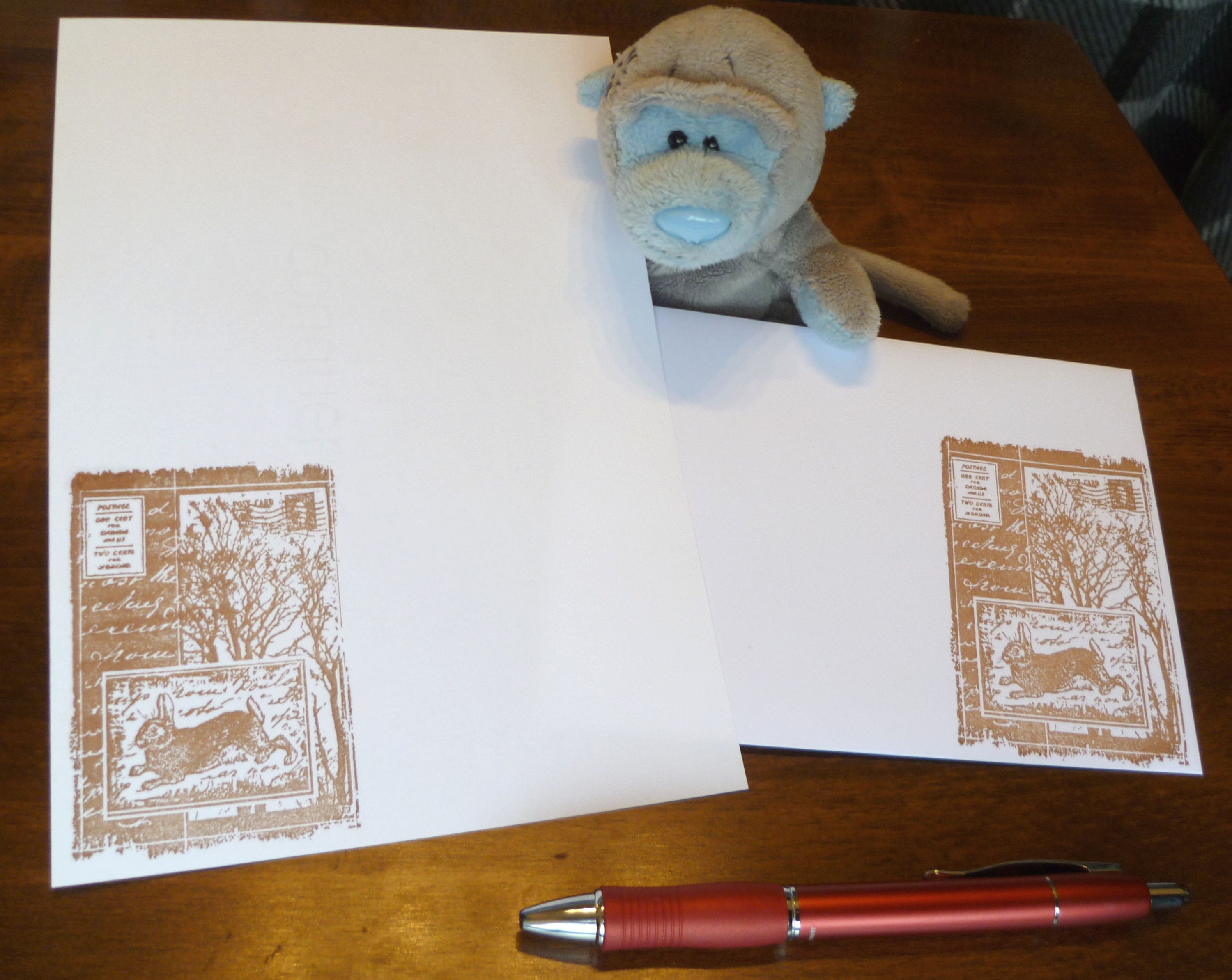 Run Rabbit Run Letter Writing Set - Nostalgia Writing Paper With ...