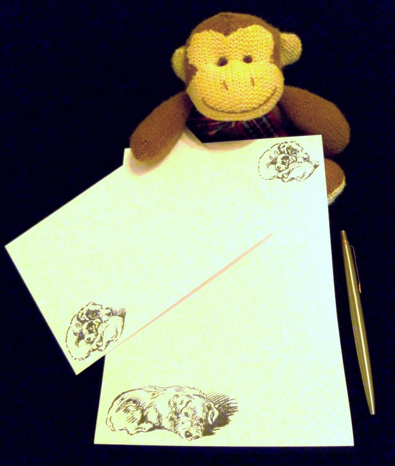 Dog writing paper set image