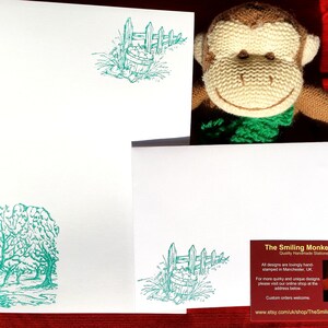 Conjunto de papelería de huerto de verano - Papel de escritura de huerto de verano con sobres premium a juego - Conjunto de escritura de letras de fruta de huerto - Presente