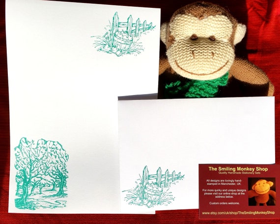 summer orchard stationery set summer orchard writing paper etsy