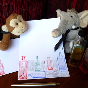 Poison Pen Stationery Set - Poison Writing Paper with matching premium envelopes - Victorian Letter Writing Set - Unusual Gift Present