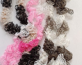 Handmade Ruffled Scarves: Delicate Lightweight Accessory