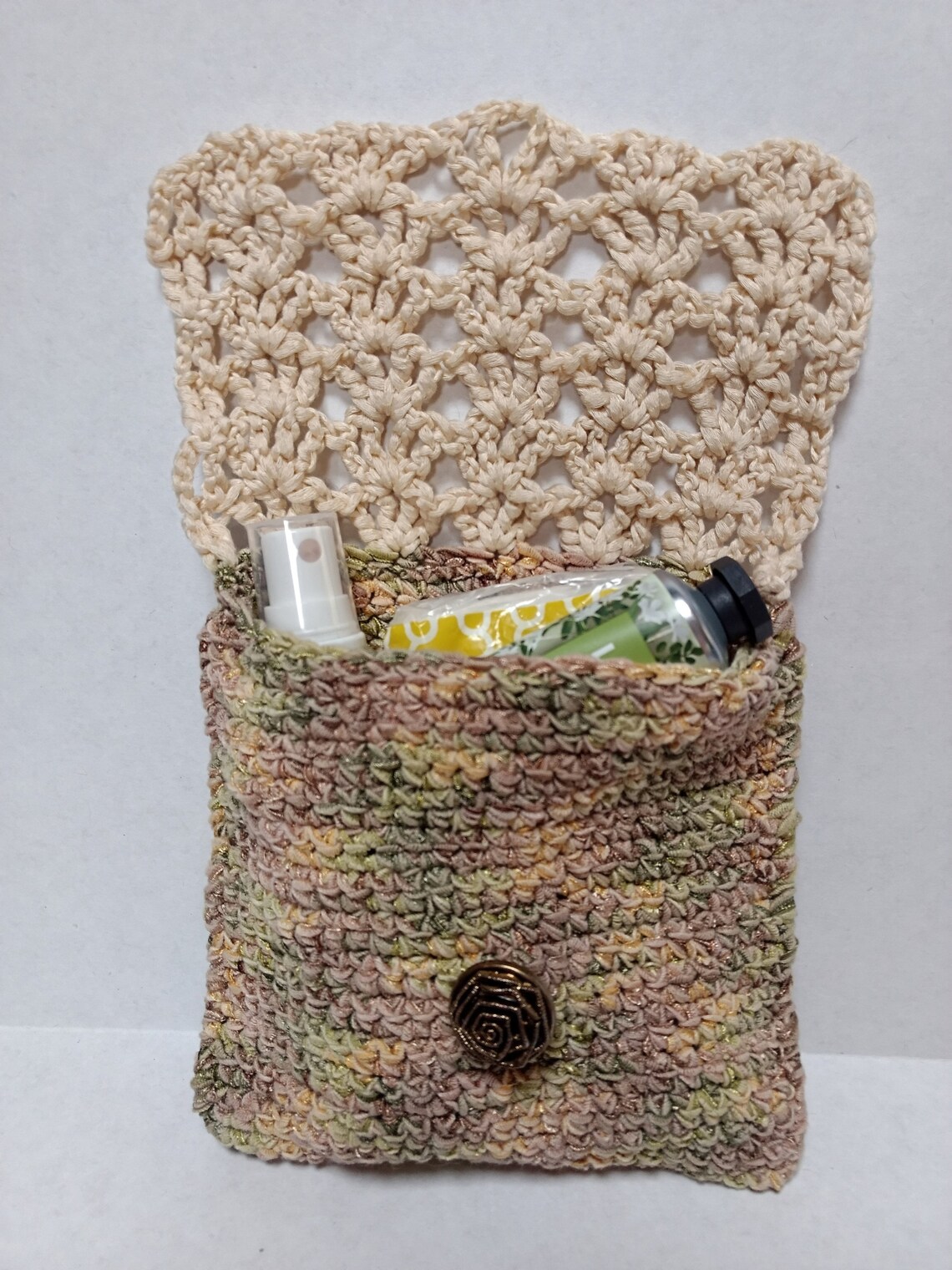 Crocheted Accessory Bag Etsy