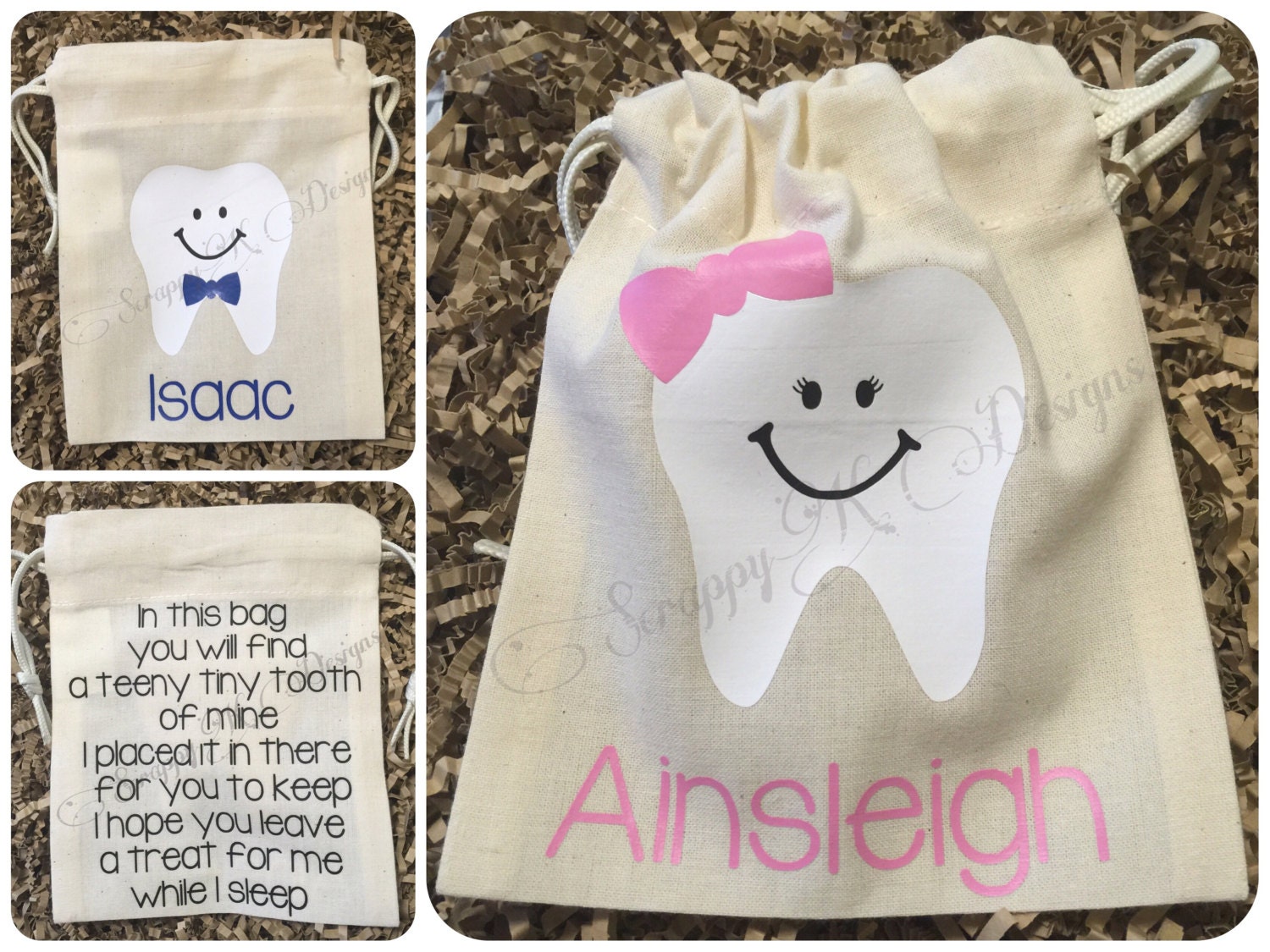 souvenir Sac Dent Fée Personnalisé Lettre Minuscule Enveloppe souvenir Sac Dent Fée Personnalisé Lettre Minuscule Enveloppe