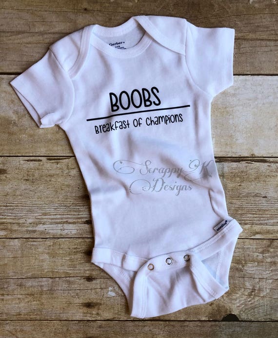 Funny Baby Onesie® Boobs Breakfast of Champions Baby Onesie - Etsy UK Funny Baby Onesie® Boobs Breakfast of Champions Baby Onesie - Etsy UK