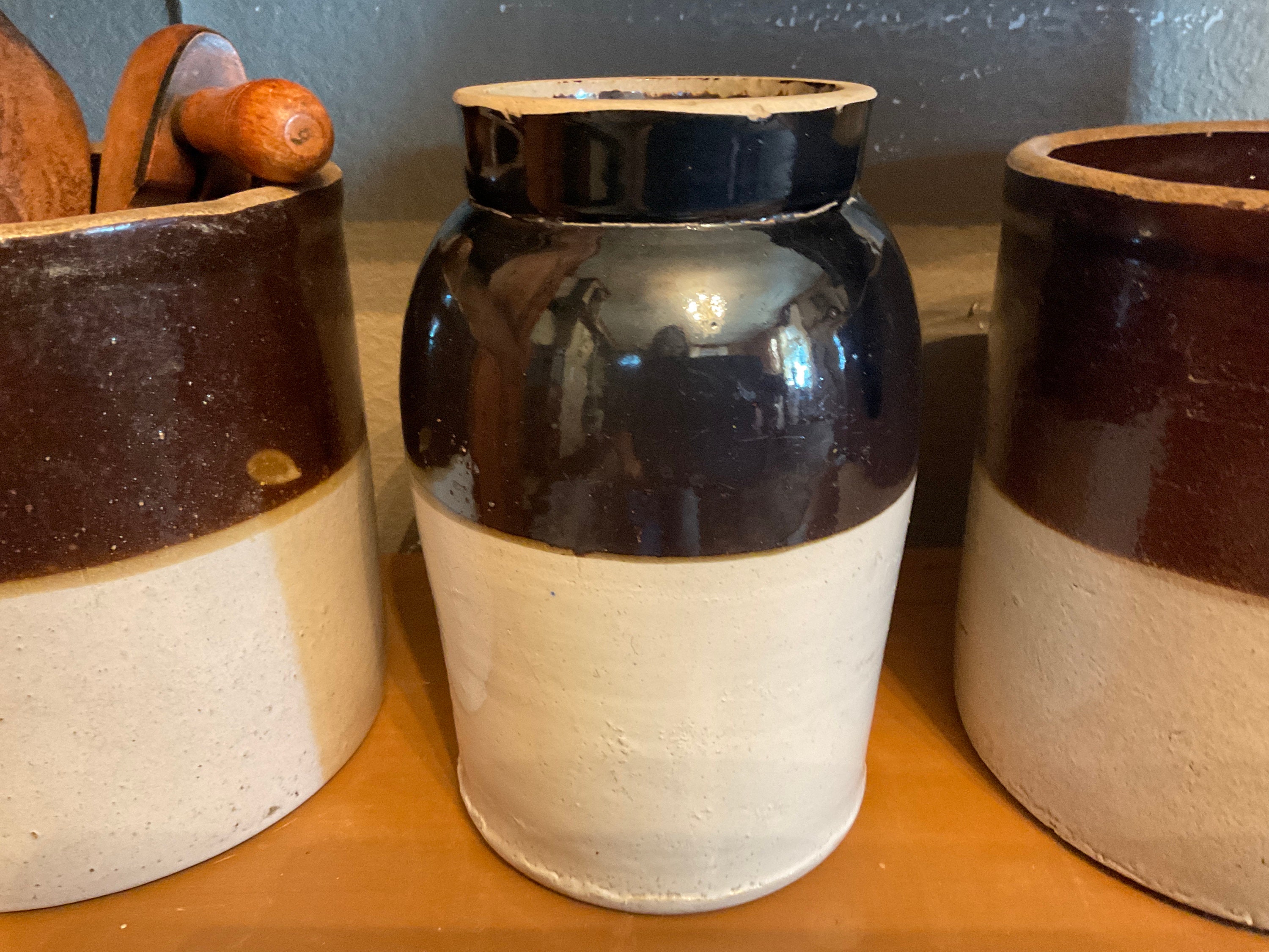 Antique White Stoneware 1 Gallon Crock Planter – Fire And Stone Jewelry