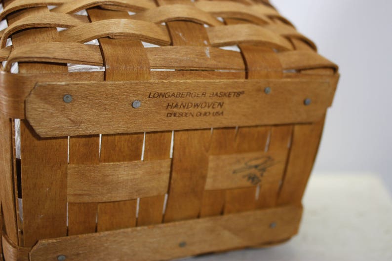 Longaberger Basket 1993 Mothers Day Plastic Liner Fabric Etsy