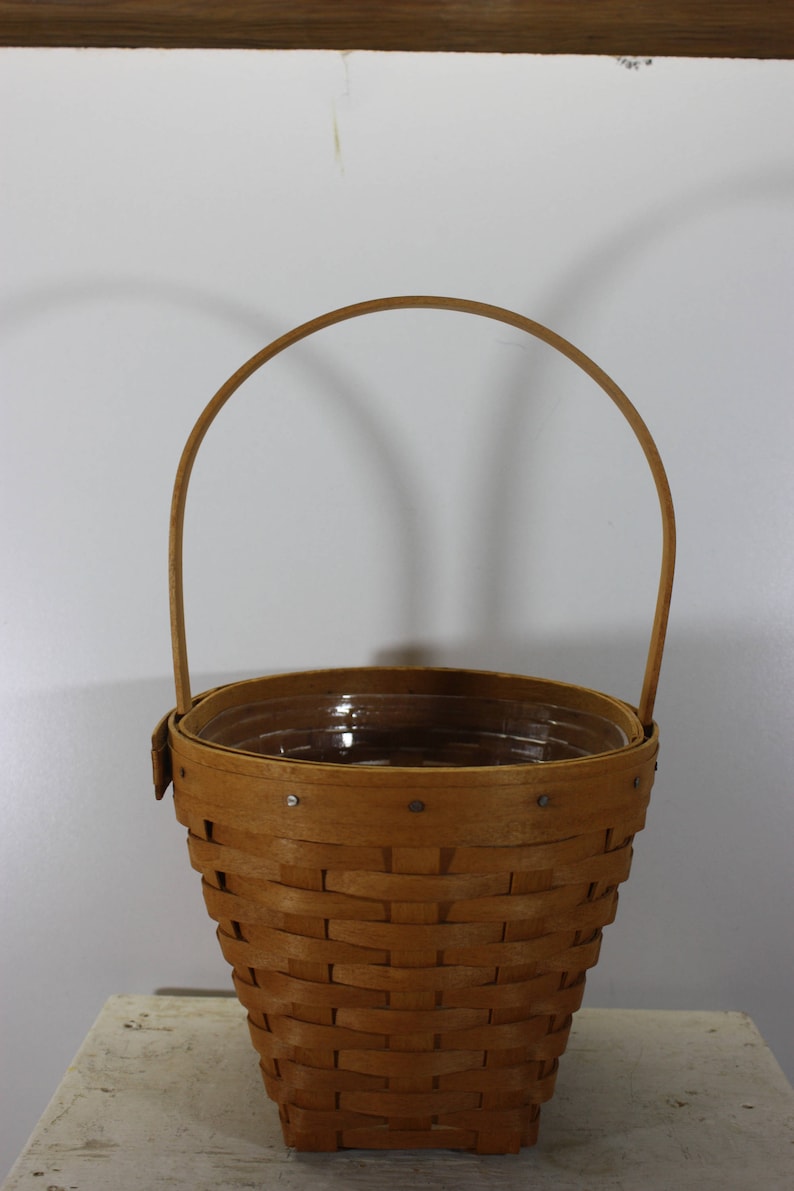 Longaberger Basket 1993 Mothers Day Plastic Liner Fabric Etsy