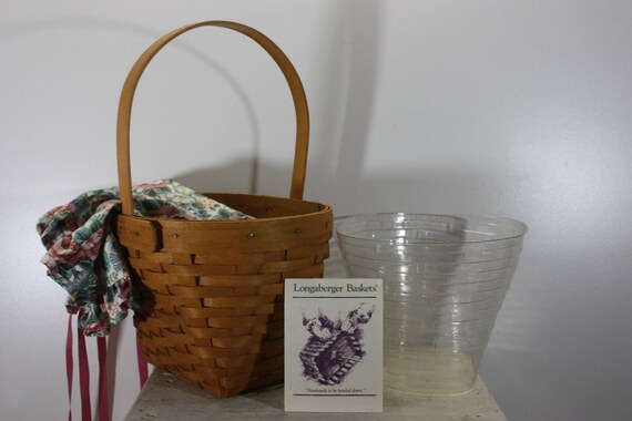 Longaberger 1993 Mothers Day Basket with Liners, Collectible