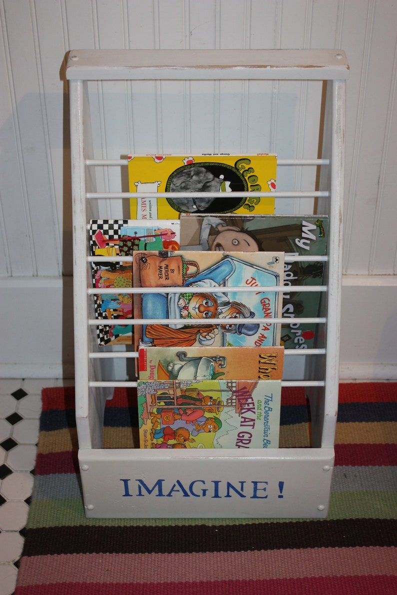 Childrens Book Rack Floor Book Rack Standing Child's Etsy