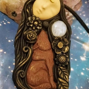 Freya Necklace. Norse Goddess Pendant. Valkyrie Pagan She Wolf Jewelry