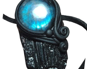 Powerful Spiritual Protection Jewelry. Black Tourmaline Necklace.  Negative Energy and Evil Eye Healing Stones