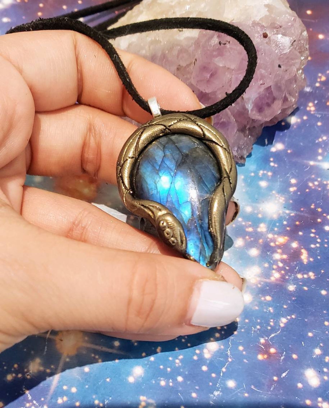 Ayahuasca Snake Goddess. Ayawaska Labradorite Pendentif - Etsy