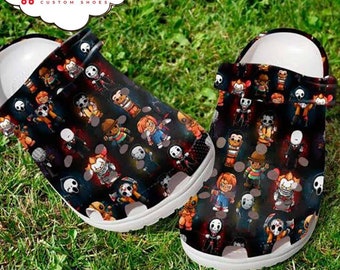 Chibi-Horrorfilmfiguren Michael Myers Freddy Krueger Pennywise Clogs