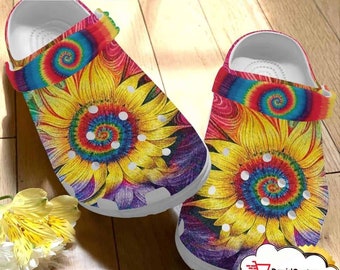 Hippie Cute Sunflower Clog Shoess Shoes Clog Shoesbland Clogs Gifts For Mother Day