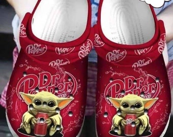 Baby Yoda Hug Dr Pepper - Chaussons confortables sabots