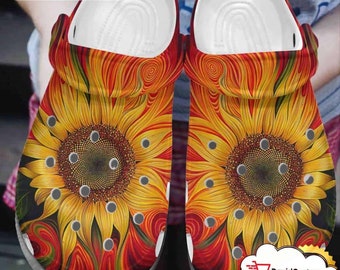 Sunflower Hippie Sunflower Hippie Circle Shoes bland Clog Gifts For Mother Day Grandma