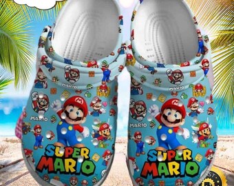 Super Mario Game Clogs Schuhe, bequem für Männer, Frauen und Kinder