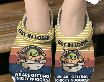 Baby Yoda Get In Loser - Chaussons sabots confortables Star Wars