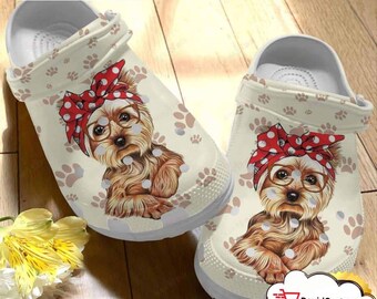 Yorkie Classic Clog Yorkie Mom Shoes