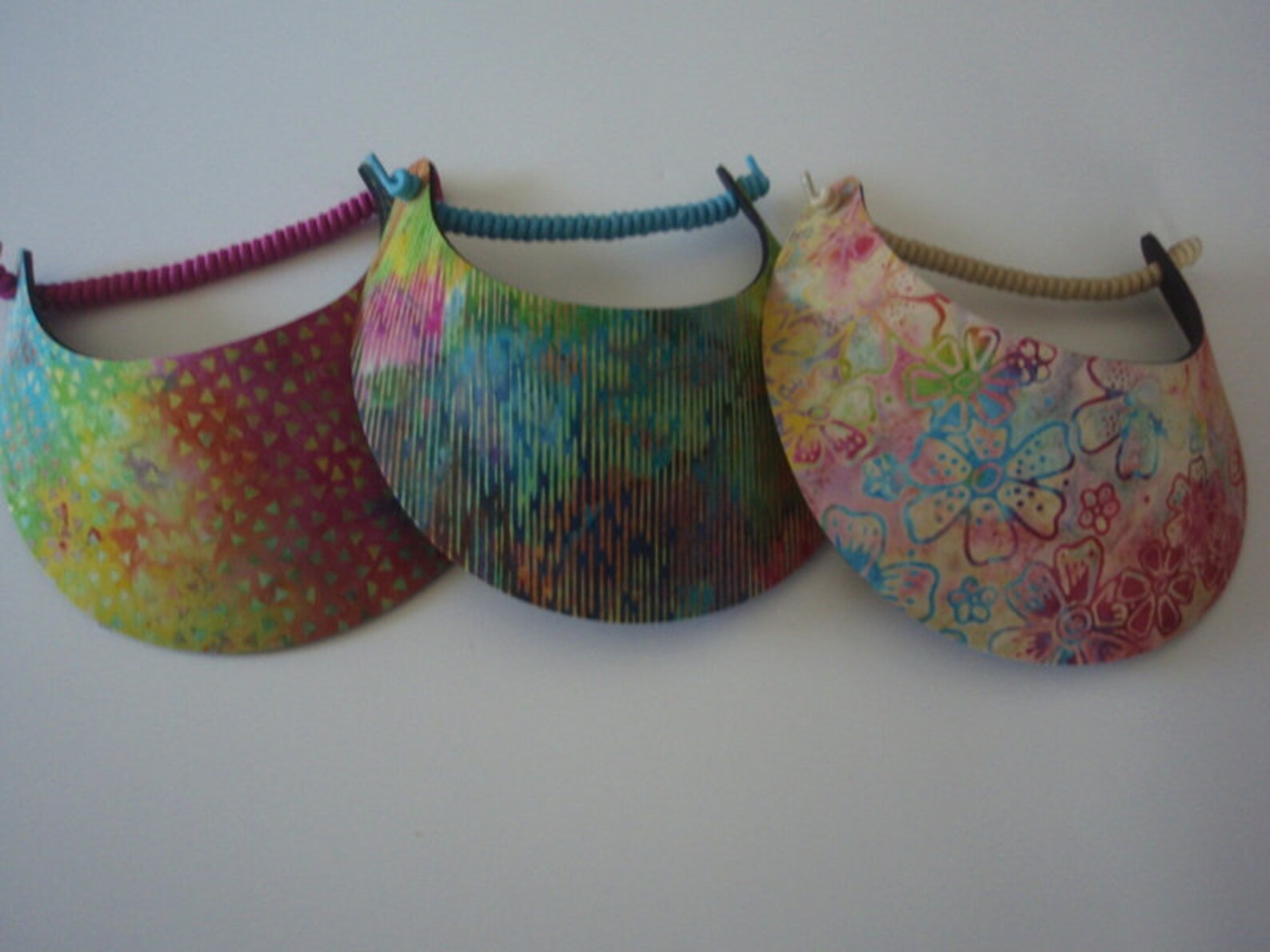 Curly Lace Foam Sun Visors Laminated With Fashion Fabrics Etsy