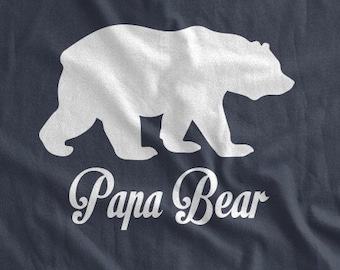 Papa Bear T-Shirt Grizzly Bear Grandparent Gifts for Papa Daddy Funny Father's Day Gift Idea Bear Shirt Papa Family Mens Youth Kids T-shirt