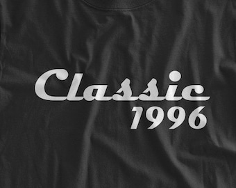 Classic 1996 T-shirt  Over 20 Birthday Tshirt Birthday Gift  Birthday Party Twenty Something Gift Idea Family Mens Ladies Womens T-shirt