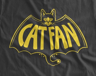 CatFan T-shirt Cat Fan T-Shirt Funny Cat Lover Kittens Kitty Pets Animal Rescue Cat parent Family Mens Ladies Womens Kids Tshirt