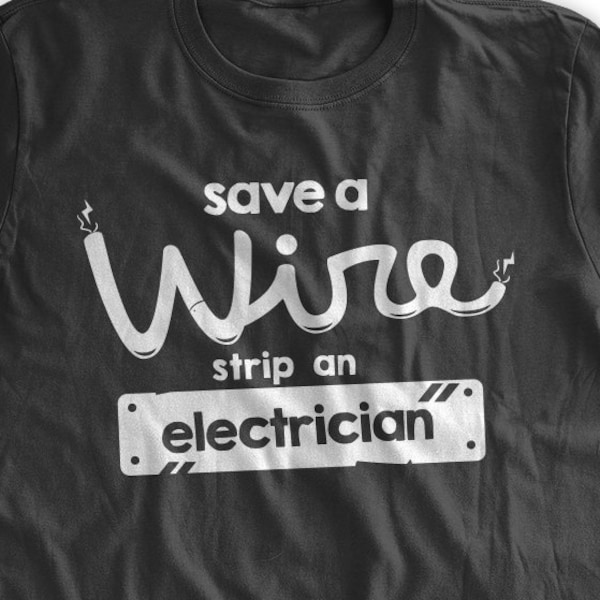 Electrician T Shirt Etsy