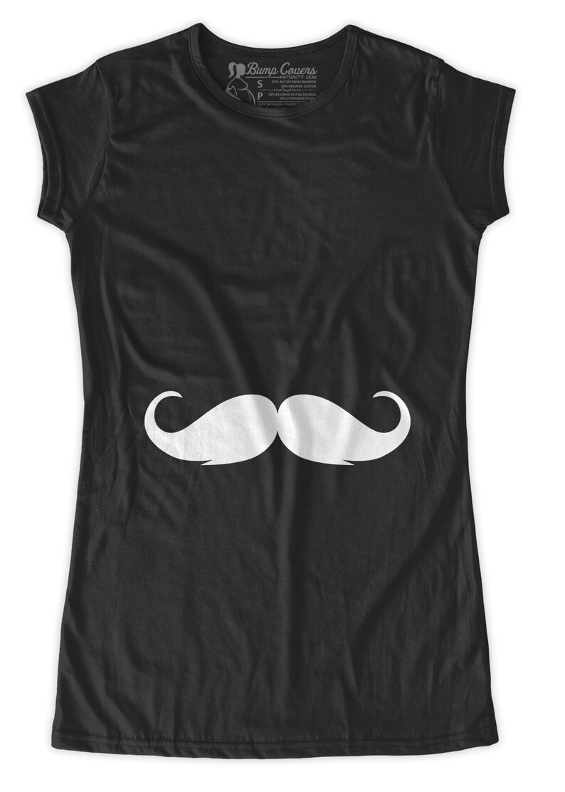 Mustache on Belly Maternity T-shirt Clothes Top Moustache - Etsy