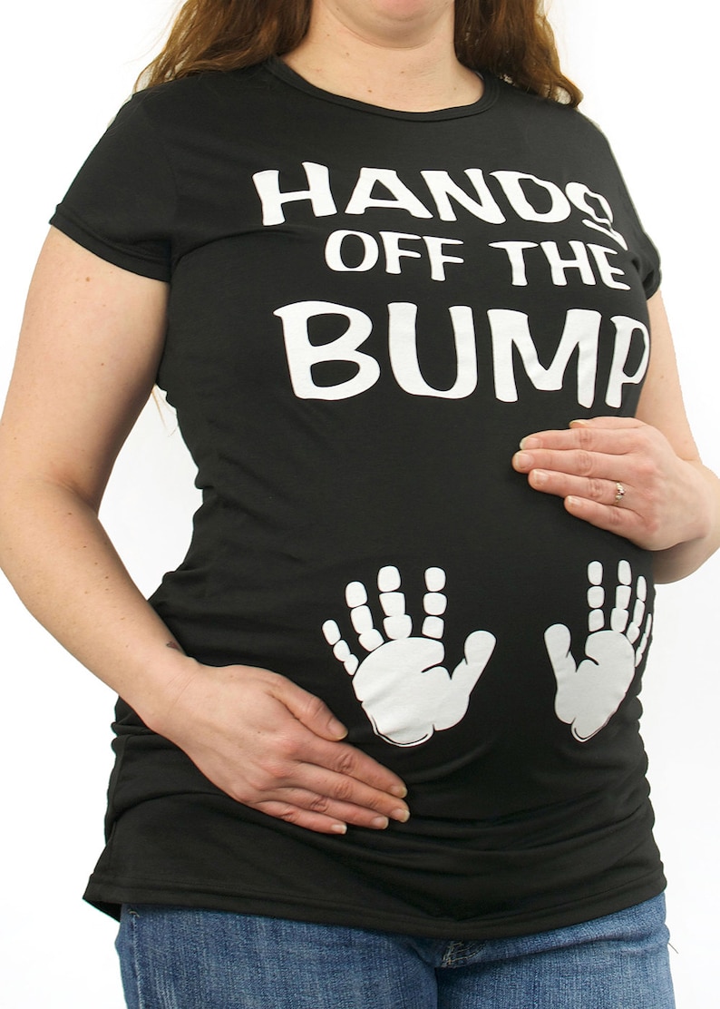 Hands off the Bump Maternity Tshirt Clothes Top Clothing Etsy