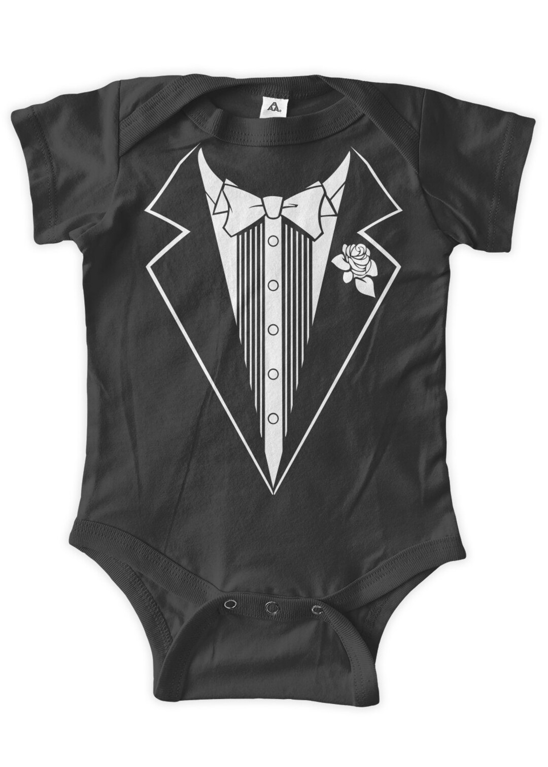 Baby Tuxedo Wedding Outfit Baby One Piece Body Suit Baby Graphic Infant