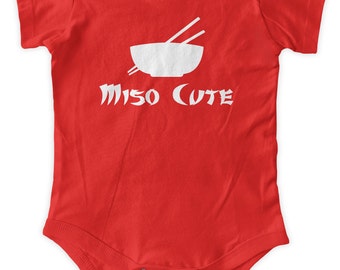 Miso Cute Sushi Baby One Piece Funny baby Gift Body Suit Gifts Graphic Infant Clothing Baby Shower Gift Short Sleeve Bodysuit
