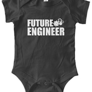Future Engineer Baby One Piece Body Suit Engineering Gifts Baby Graphic Infant Clothing Baby Shower Gift Short Sleeve Bodysuit Romper