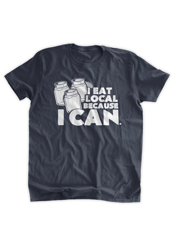 T-shirt Canning Jaring Eat Local 