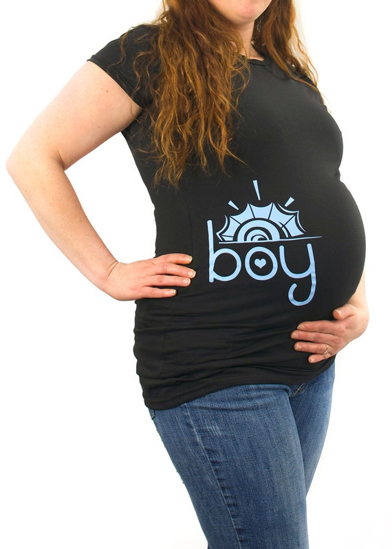 Boy Sun Maternity T-shirt Clothes Top Side Print Made From - Etsy