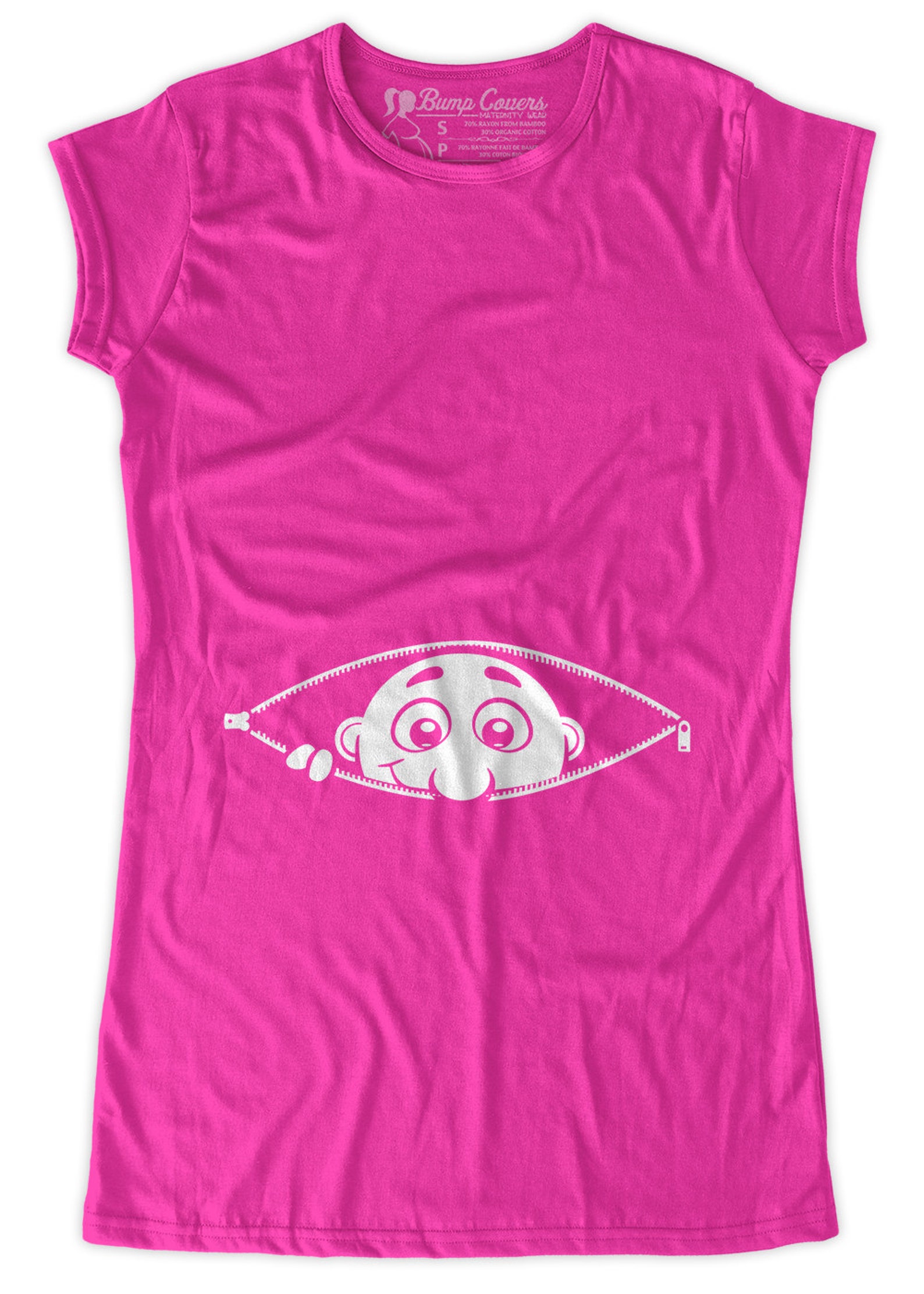 Zipper Peekaboo Funny Maternity Tshirt Maternity Clothes Top Etsy